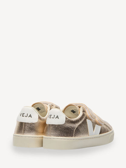 Veja Small Gold Trainers image 3