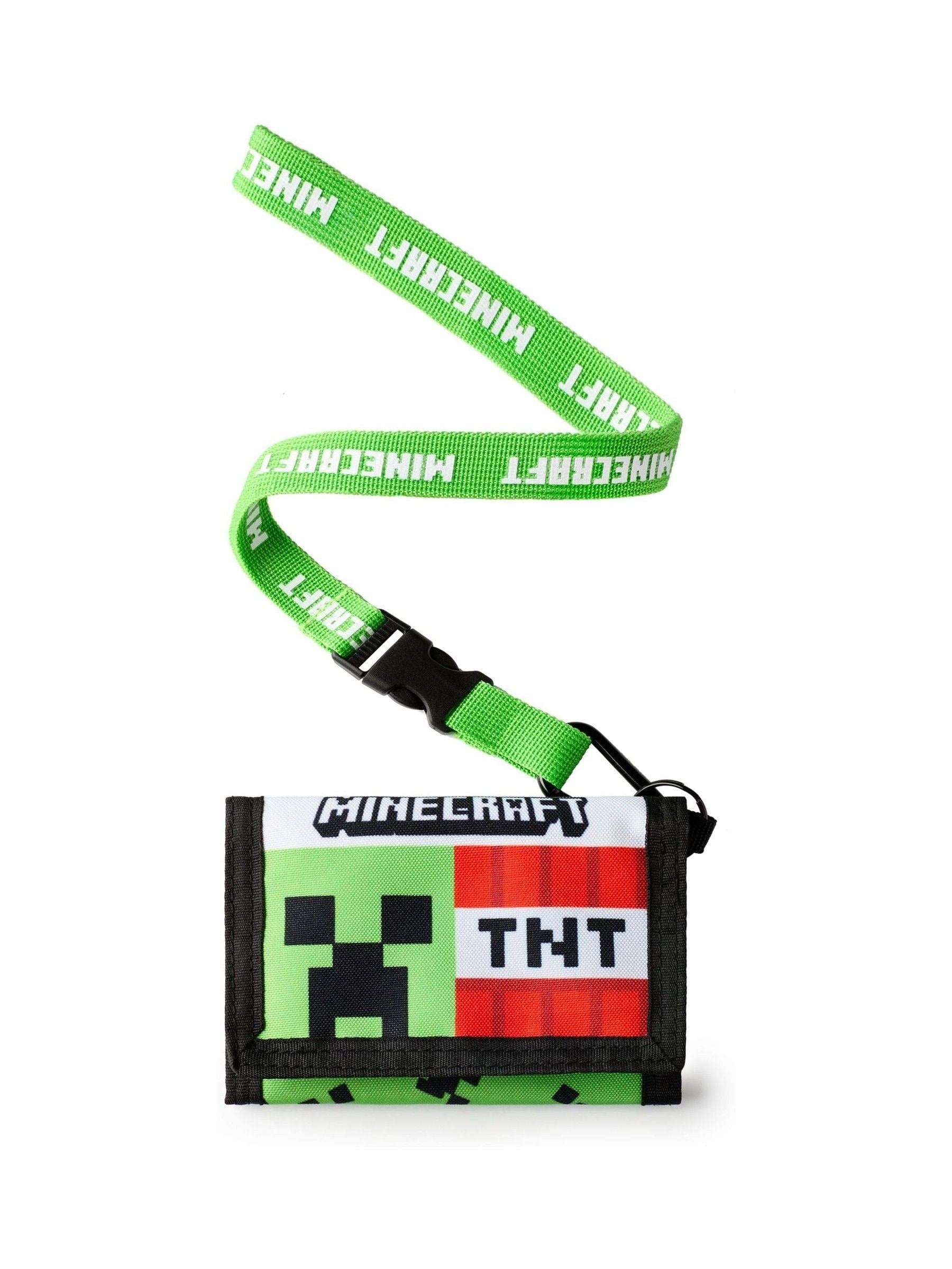 Dsiney Kidz - Vanilla Underground Green Boys Minecraft Strap Wallet image 1
