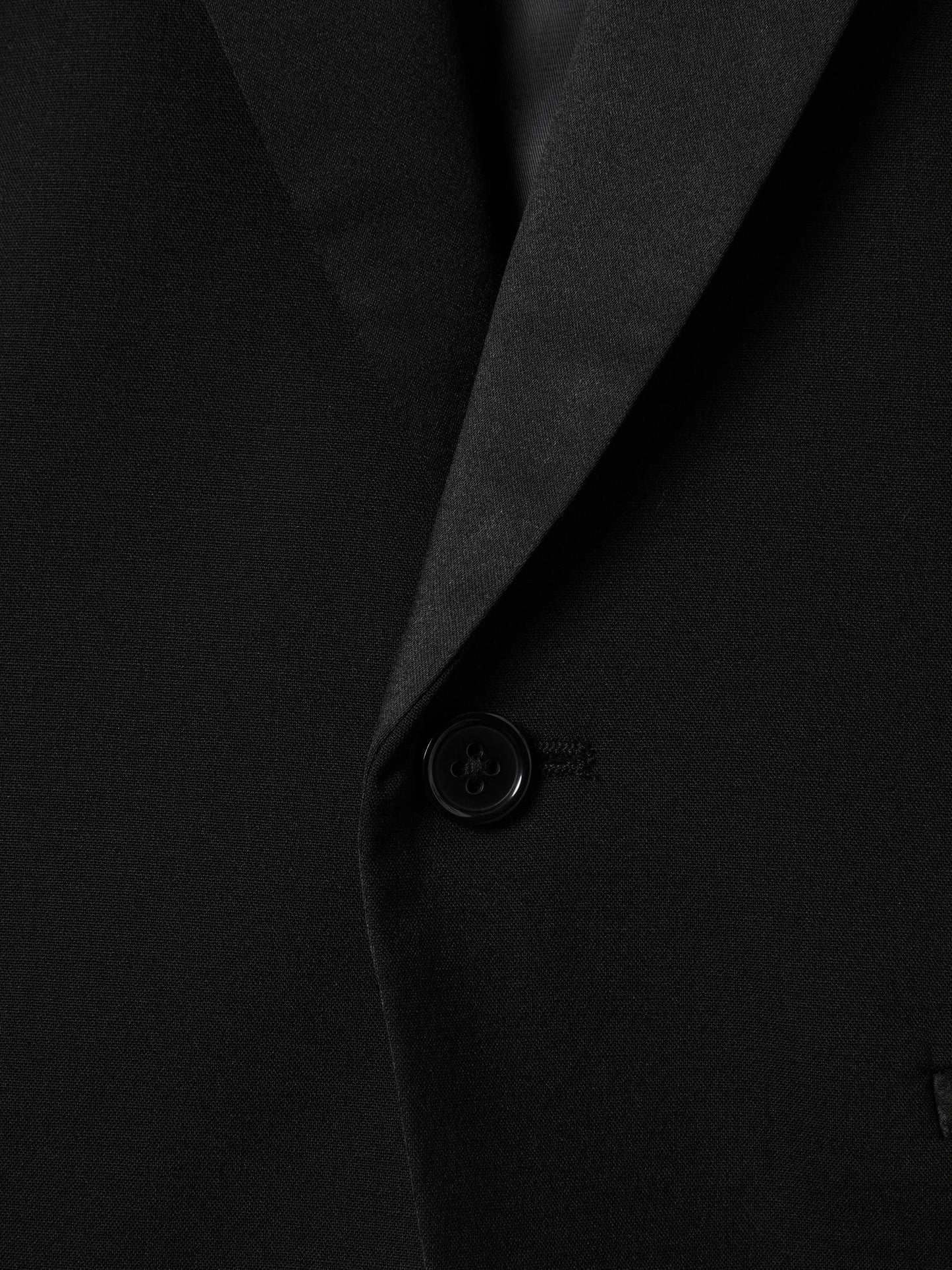 Reiss Black Knightsbridge 9-13 yrs Single-Breasted Tuxedo Blazer Wool-Blend image 4