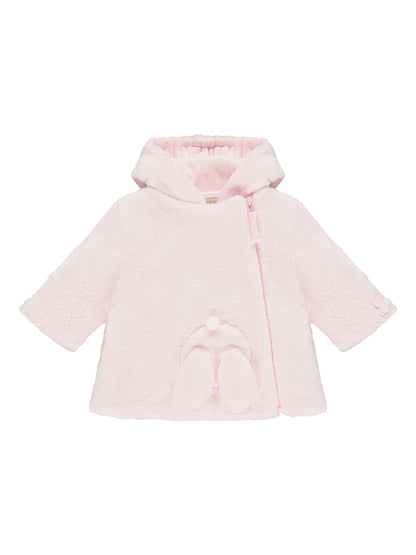 Dsiney Kidz - Emile Et Rose Pink Deep Pile Fleece Jacket With 3d Bunny And Hood image 2