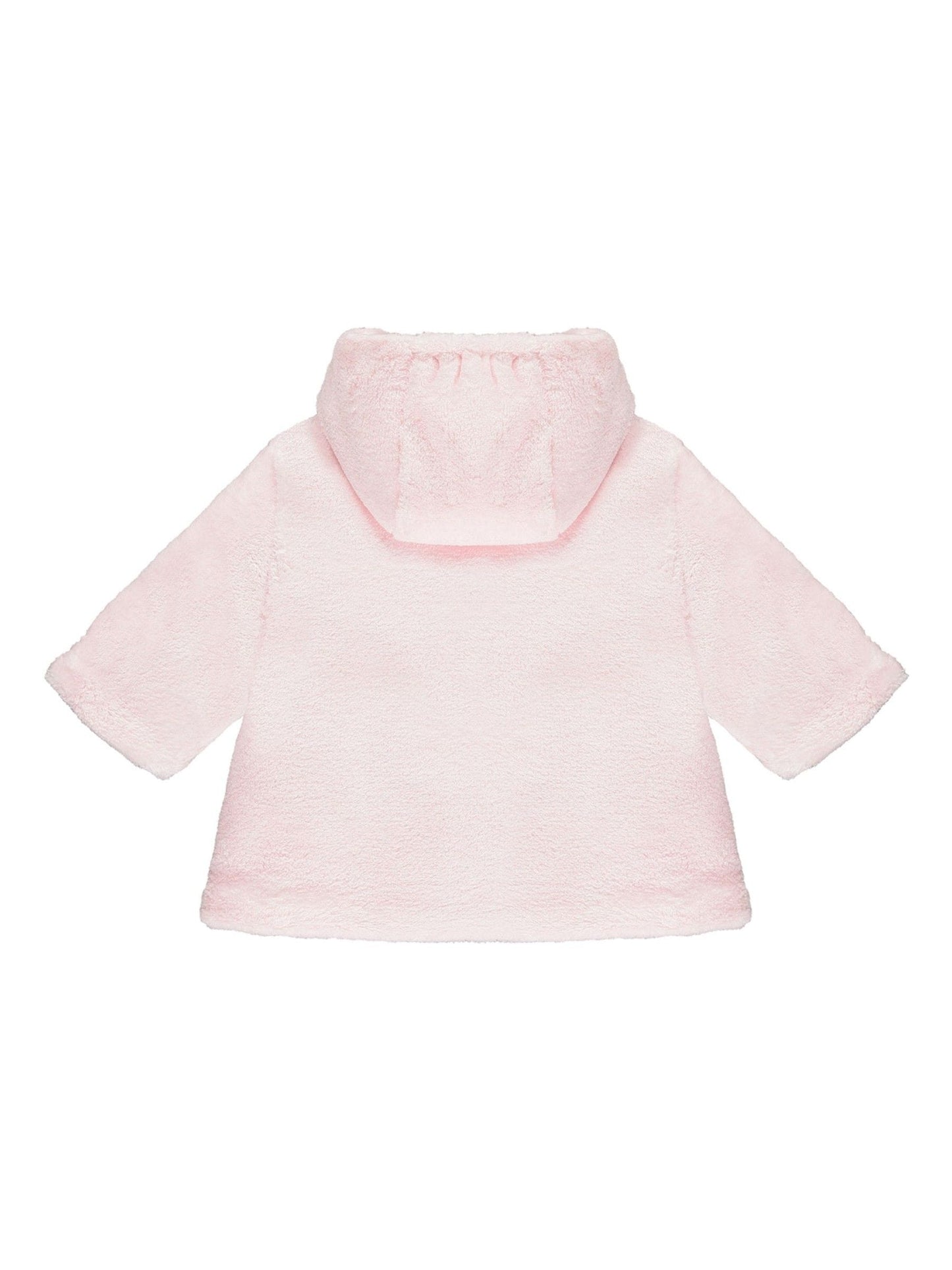 Dsiney Kidz - Emile Et Rose Pink Deep Pile Fleece Jacket With 3d Bunny And Hood image 3