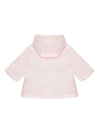 Dsiney Kidz - Emile Et Rose Pink Deep Pile Fleece Jacket With 3d Bunny And Hood image 3