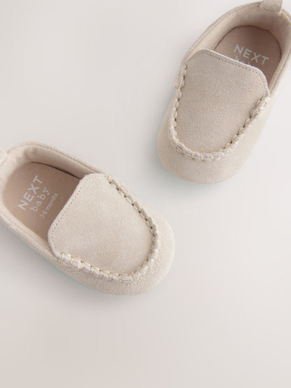 Dsiney Kidz - Neutral Loafer Suede Shoes (0-2mths) image 4