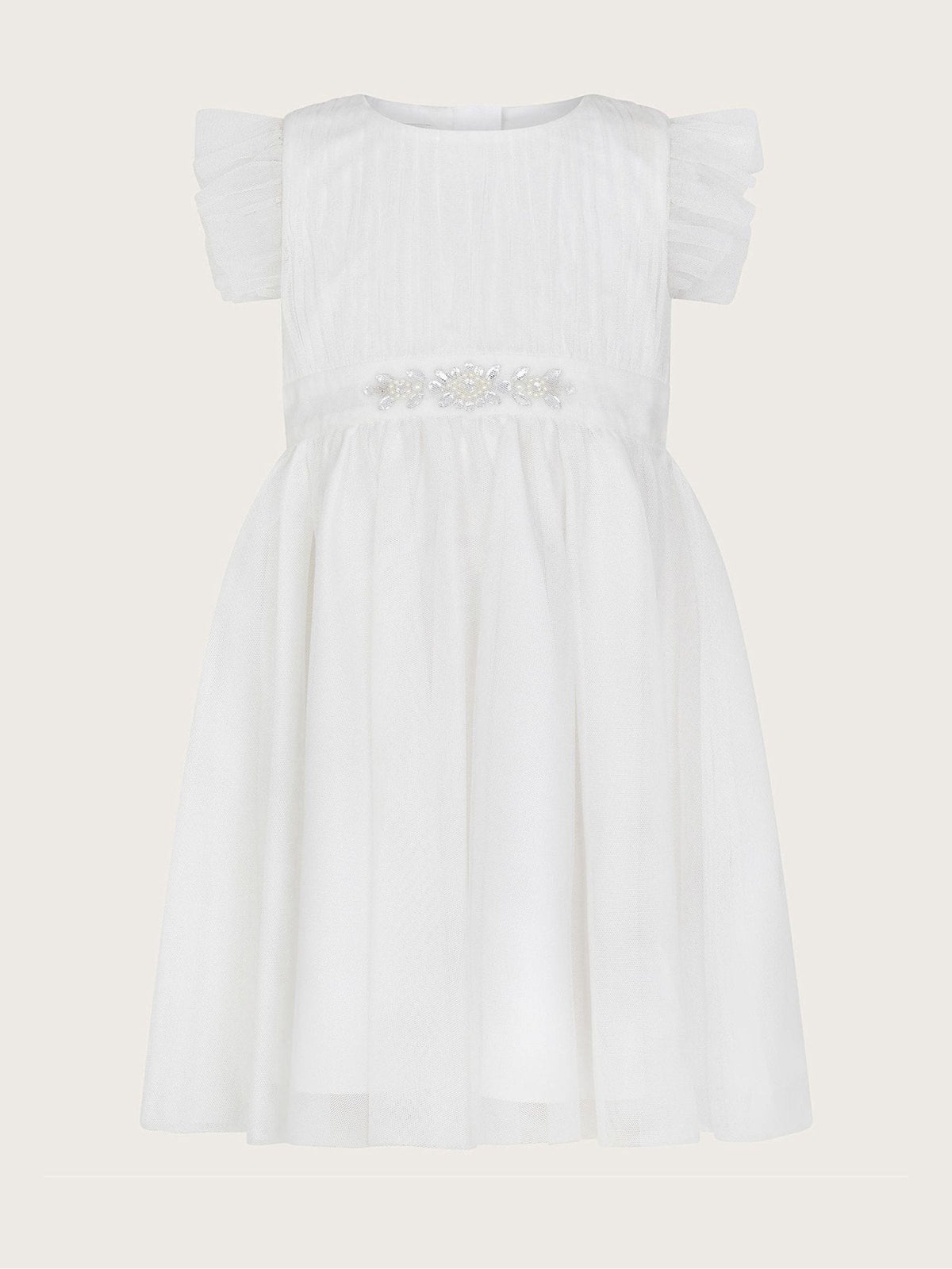 Dsiney Kidz - Monsoon Ivory Baby Tulle Bridesmaid Dress image 2
