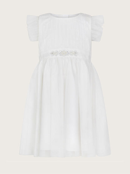 Monsoon Ivory Baby Tulle Bridesmaid Dress image 2