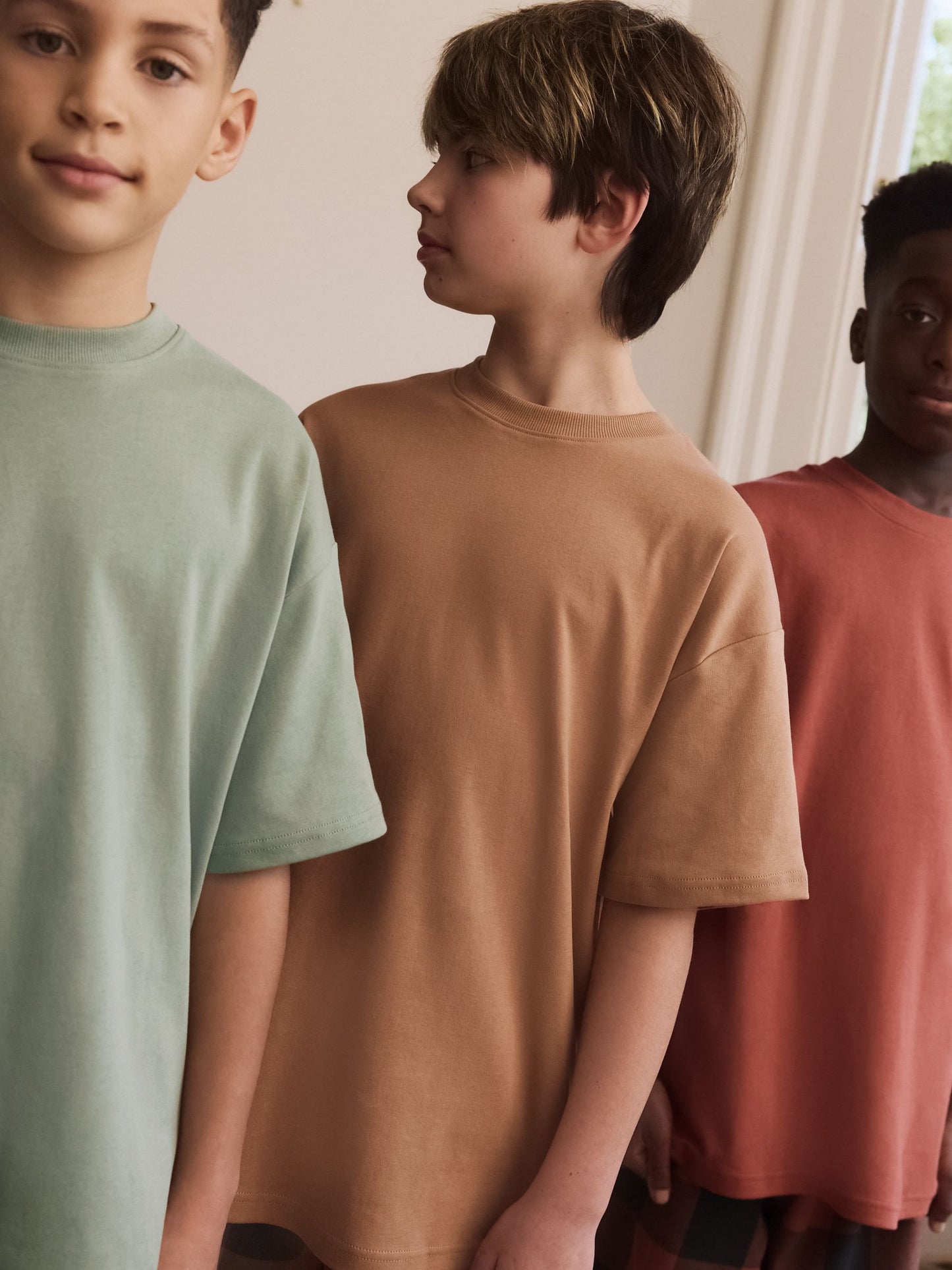 Green/Orange Woven Check Short Pyjamas 3 Pack (3-16yrs) image 6