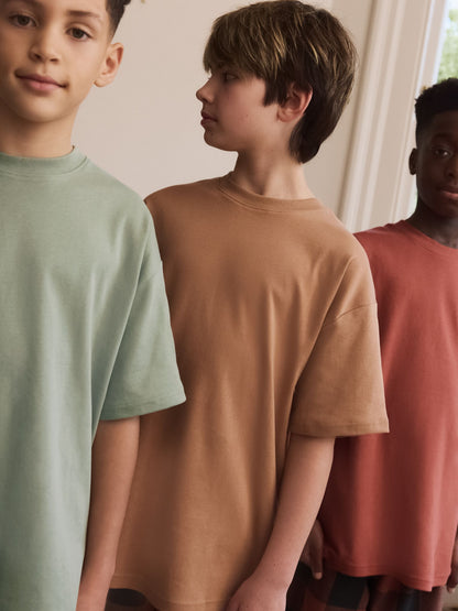 Green/Orange Woven Check Short Pyjamas 3 Pack (3-16yrs) image 6