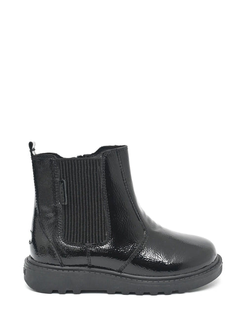 Toezone Black Amara Patent Leather Gusset And Zip Boots image 1