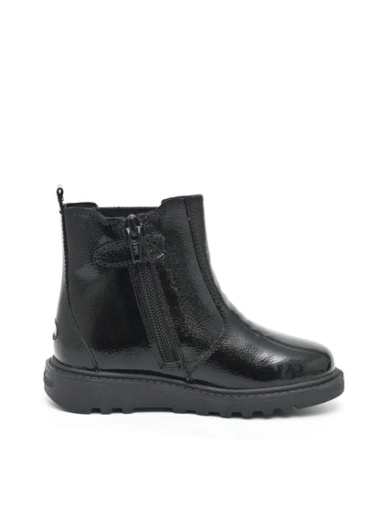 Toezone Black Amara Patent Leather Gusset And Zip Boots image 3
