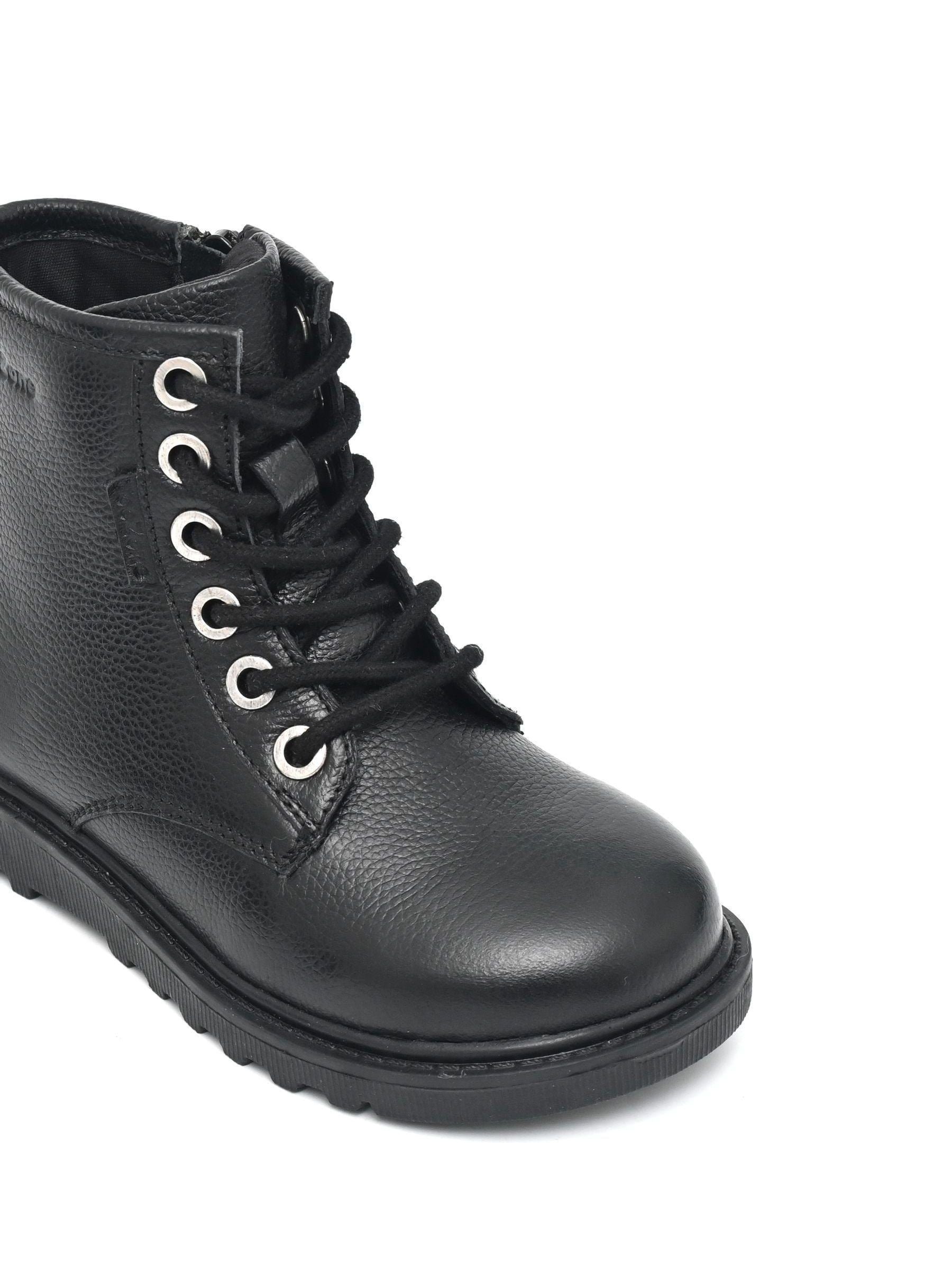 Toezone Black Storm Leather Ortholite Ankle Boots image 5