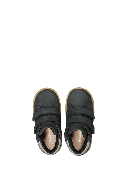 Toezone Black Grayson Nubuck Leather Rip Tape Boots image 4