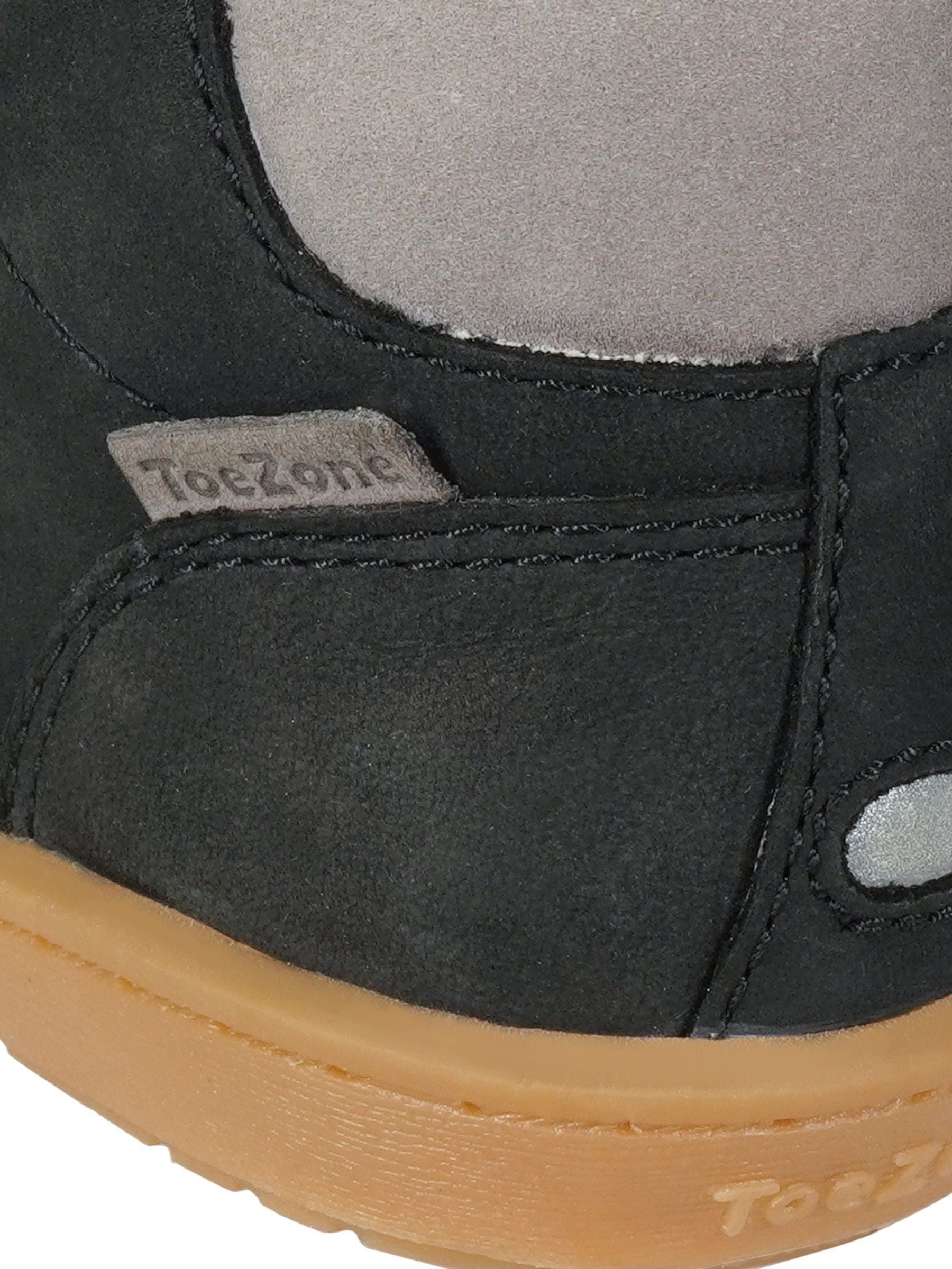Toezone Black Grayson Nubuck Leather Rip Tape Boots image 5