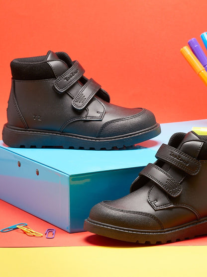 Toezone Black Levi Rip Tape Ankle Boots With Toe Bumper image 5