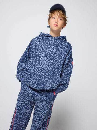 Dsiney Kidz - SCAMP & DUDE Blue Kids Leopard Ray Bolt Hoodie image 2
