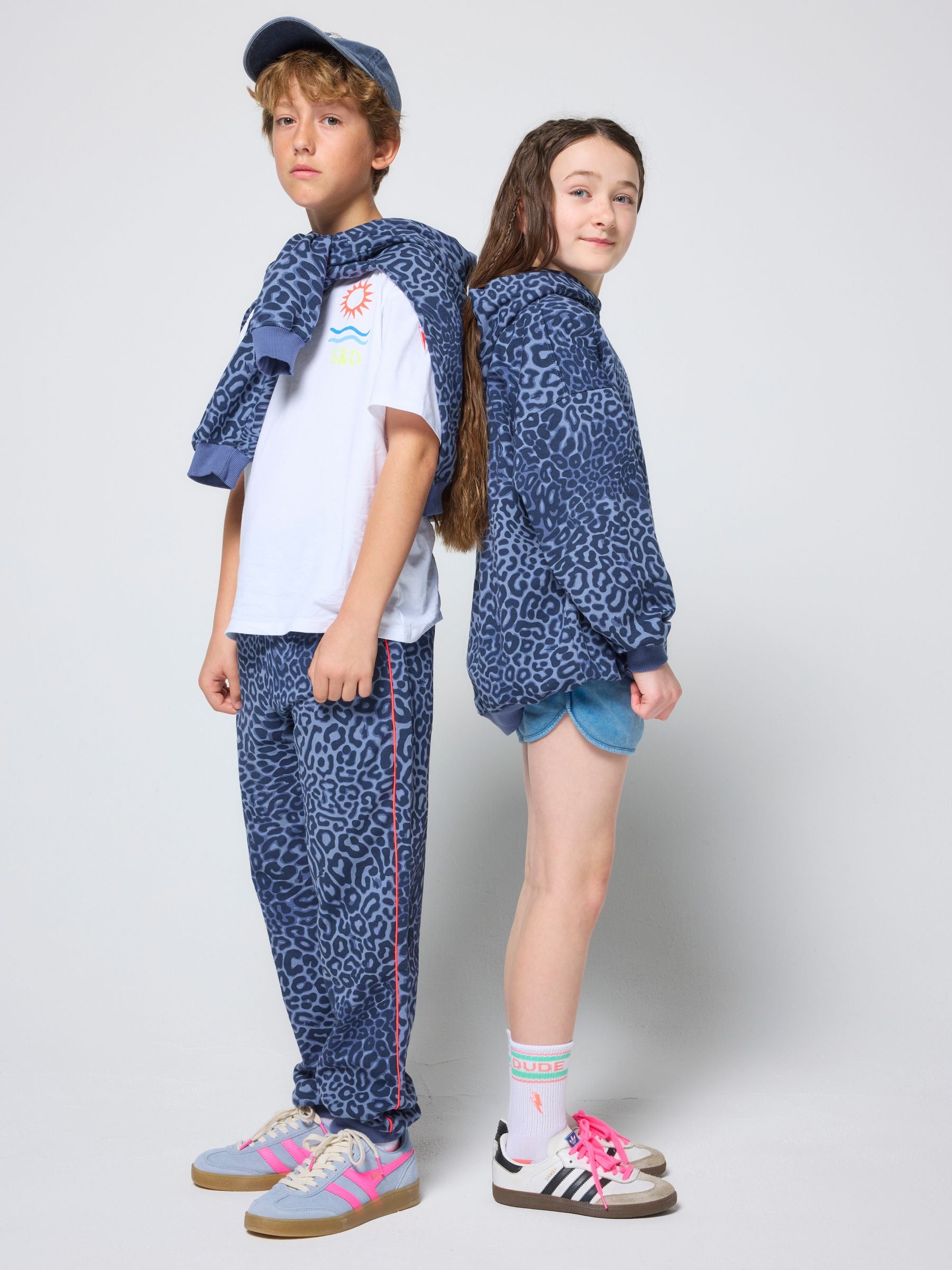 Dsiney Kidz - SCAMP & DUDE Blue Kids Leopard Ray Bolt Hoodie image 3