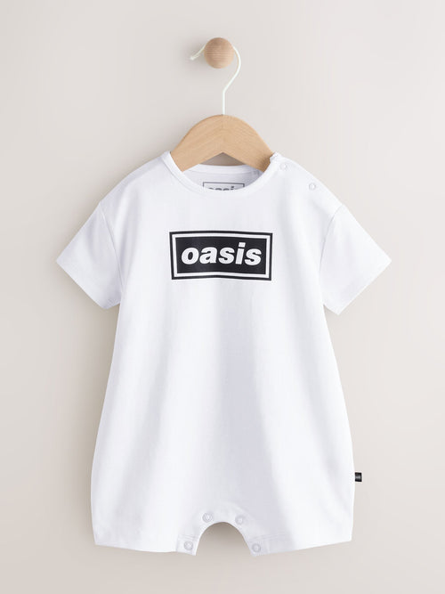 White/Black Band Baby Romper image 1