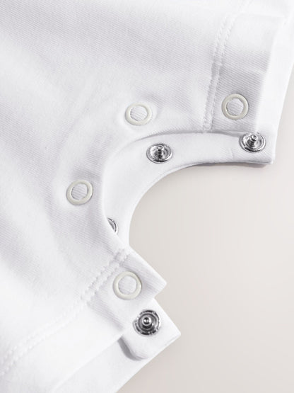 White/Black Band Baby Romper image 6