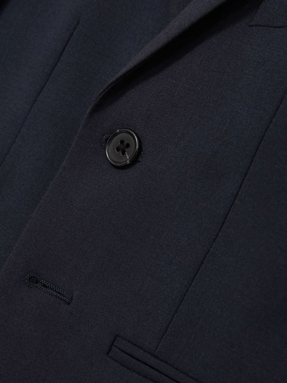 Reiss Navy Hope 3-9 yrs Wool-Blend Single-Breasted Suit Blazer image 4