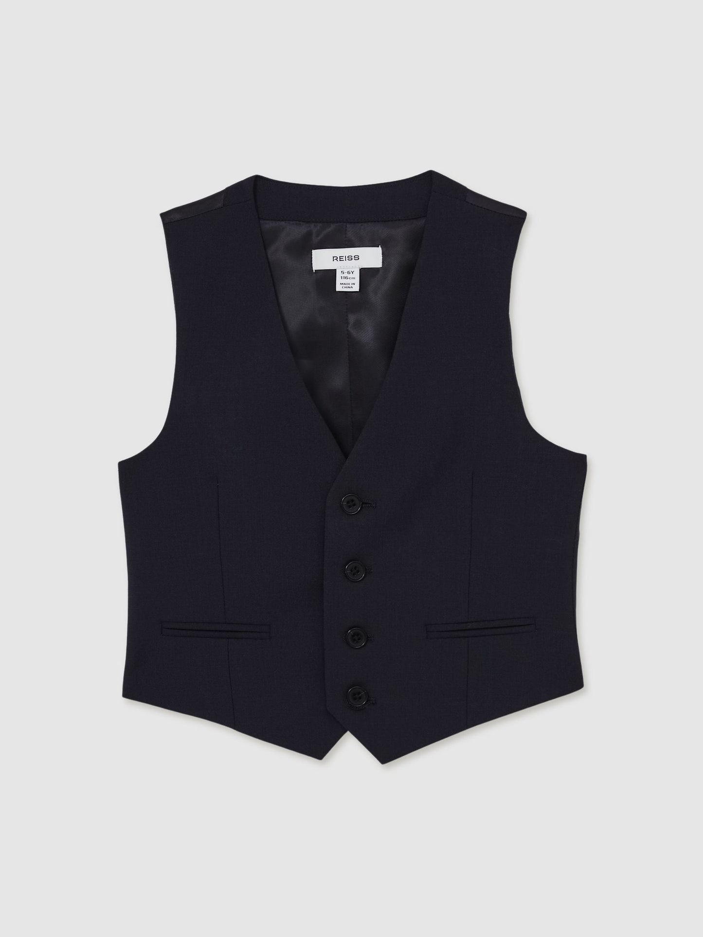 Reiss Navy Hope 3-9 yrs Modern Fit Waistcoat image 2