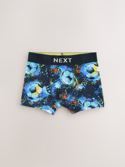 Dsiney Kidz - Blue Football Print Boxers 5 Pack (2-16yrs) image 2