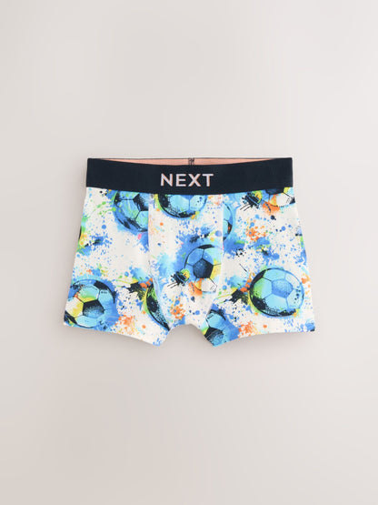 Dsiney Kidz - Blue Football Print Boxers 5 Pack (2-16yrs) image 5
