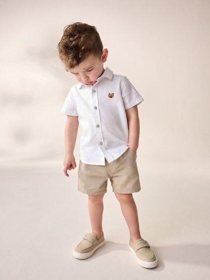 Dsiney Kidz - White Character Short Sleeve Oxford Shirt (3mths-7yrs) image 2