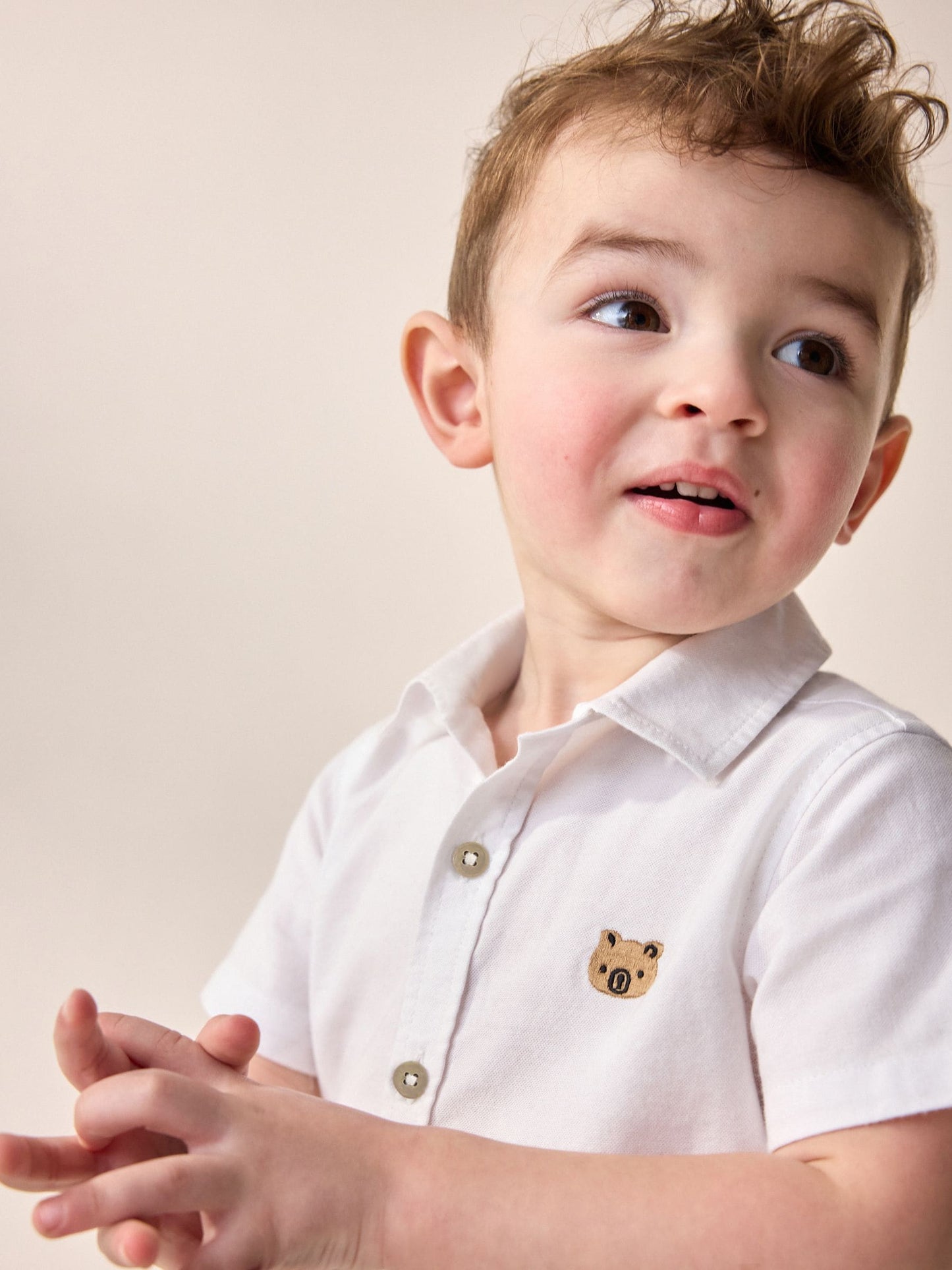 Dsiney Kidz - White Character Short Sleeve Oxford Shirt (3mths-7yrs) image 4