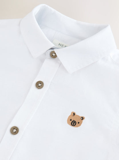 Dsiney Kidz - White Character Short Sleeve Oxford Shirt (3mths-7yrs) image 7