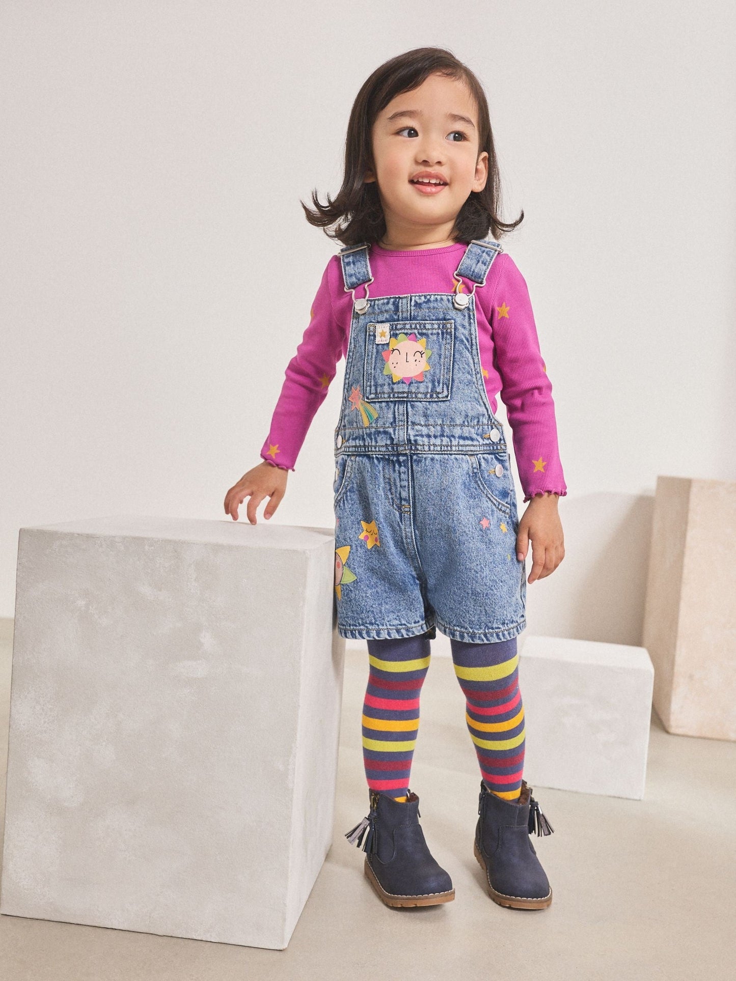 Denim Cosmic Dungarees Set (3mths-7yrs)
