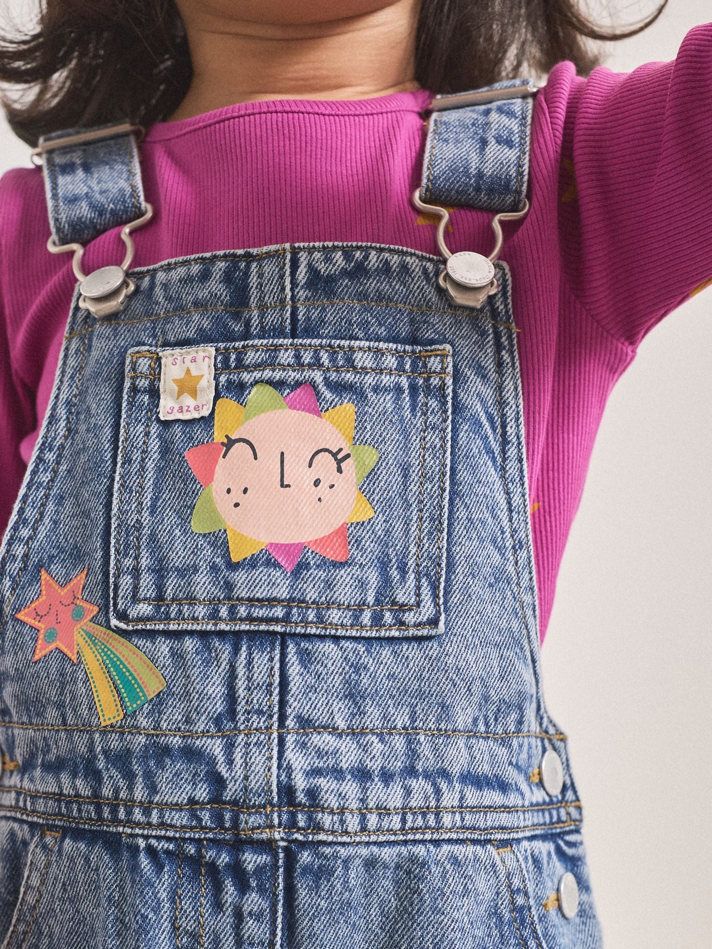 Denim Cosmic Dungarees Set (3mths-7yrs)