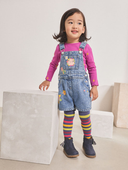 Denim Cosmic Dungarees Set (3mths-7yrs) image 1