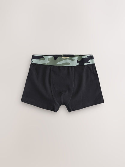 Dsiney Kidz - Black with Camo Waistband Boxers 5 Pack (3-16yrs) image 4