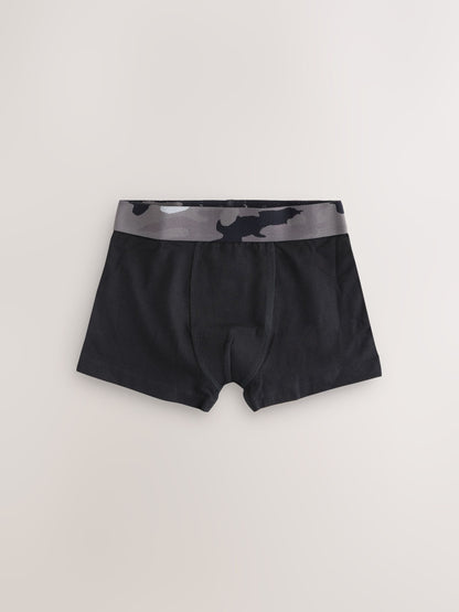 Dsiney Kidz - Black with Camo Waistband Boxers 5 Pack (3-16yrs) image 6