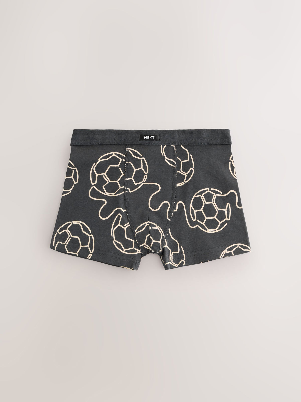Dsiney Kidz - Green/Black Football Soft Waistband Trunks 5 Pack (1.5-16yrs) image 2