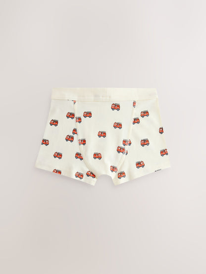 Dsiney Kidz - Red/Blue Emergency Vehicles Boxers 7 Pack (2-10yrs) image 3