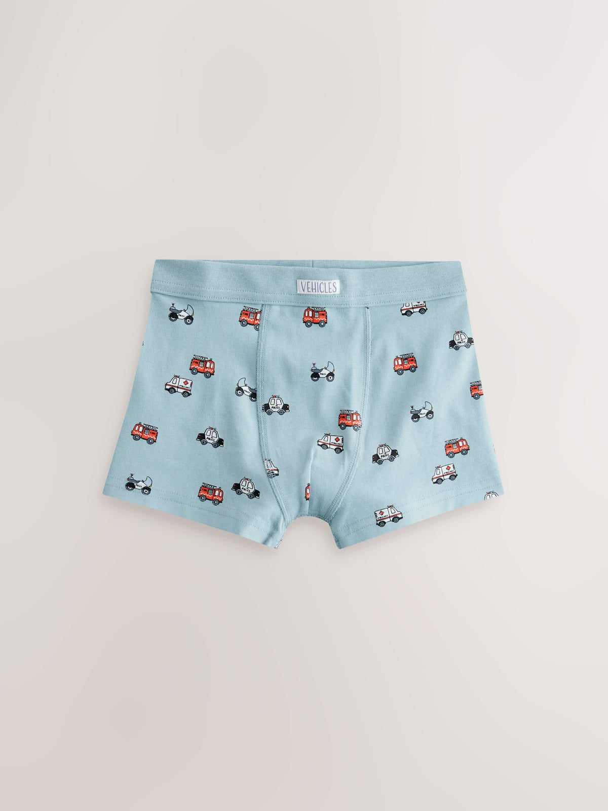 Dsiney Kidz - Red/Blue Emergency Vehicles Boxers 7 Pack (2-10yrs) image 5