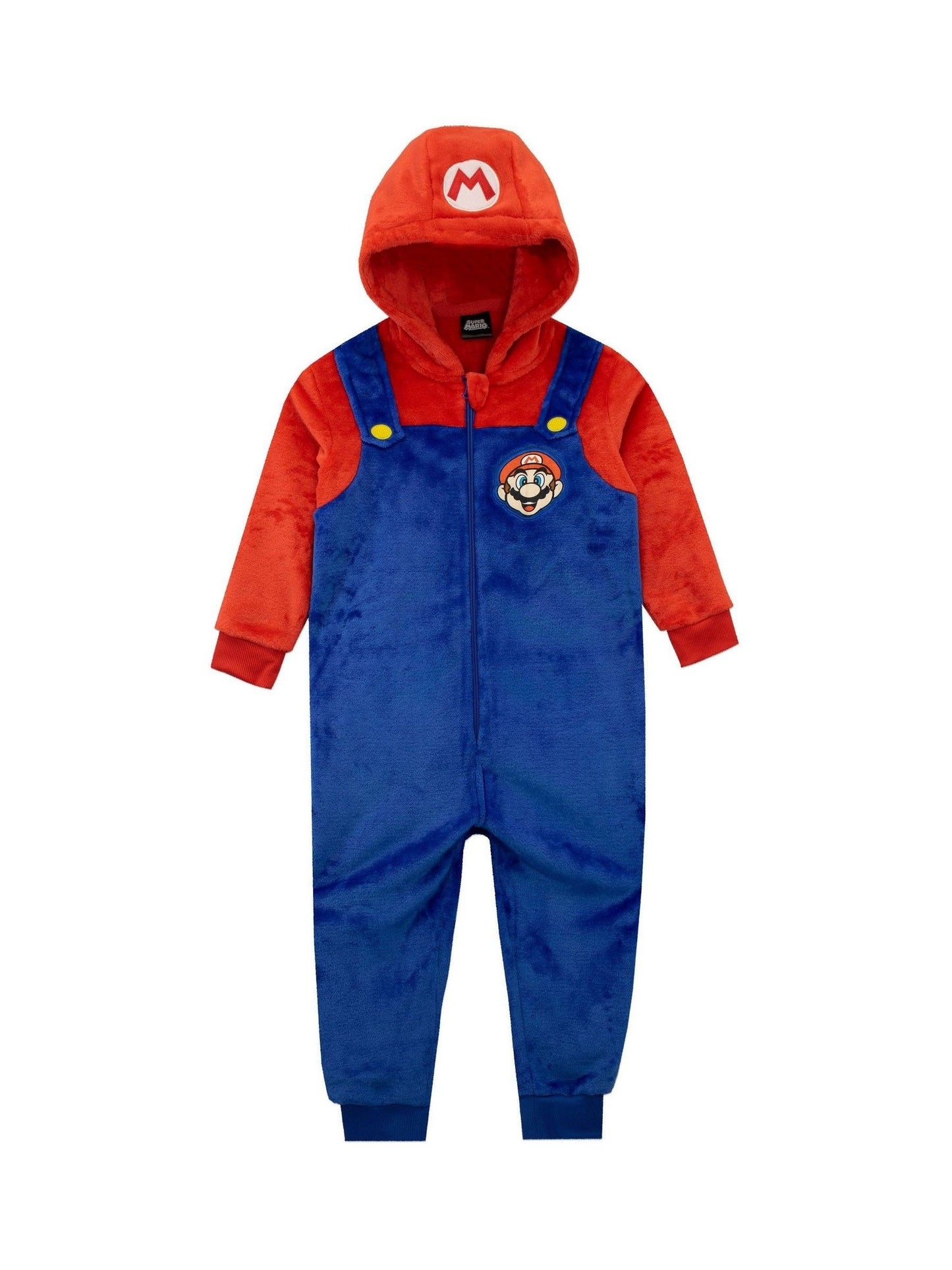 Dsiney Kidz - Character Blue Super Mario Fleece Hooded All-In-One image 1