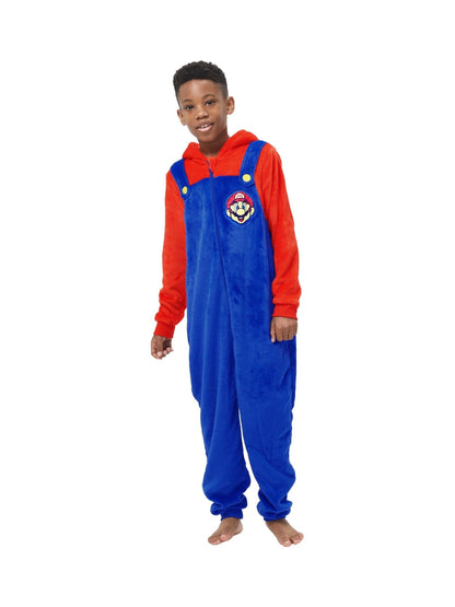 Dsiney Kidz - Character Blue Super Mario Fleece Hooded All-In-One image 2
