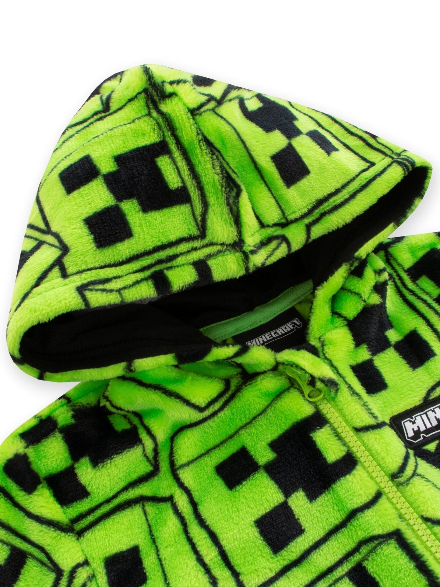 Dsiney Kidz - Character Green Minecraft Creeper Gaming Fleece All In One Pyjama image 4