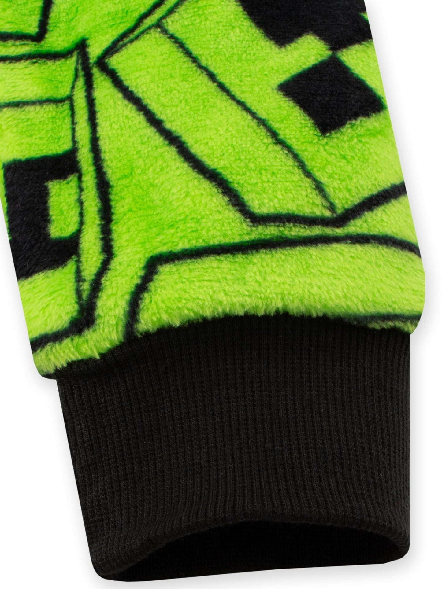 Dsiney Kidz - Character Green Minecraft Creeper Gaming Fleece All In One Pyjama image 5