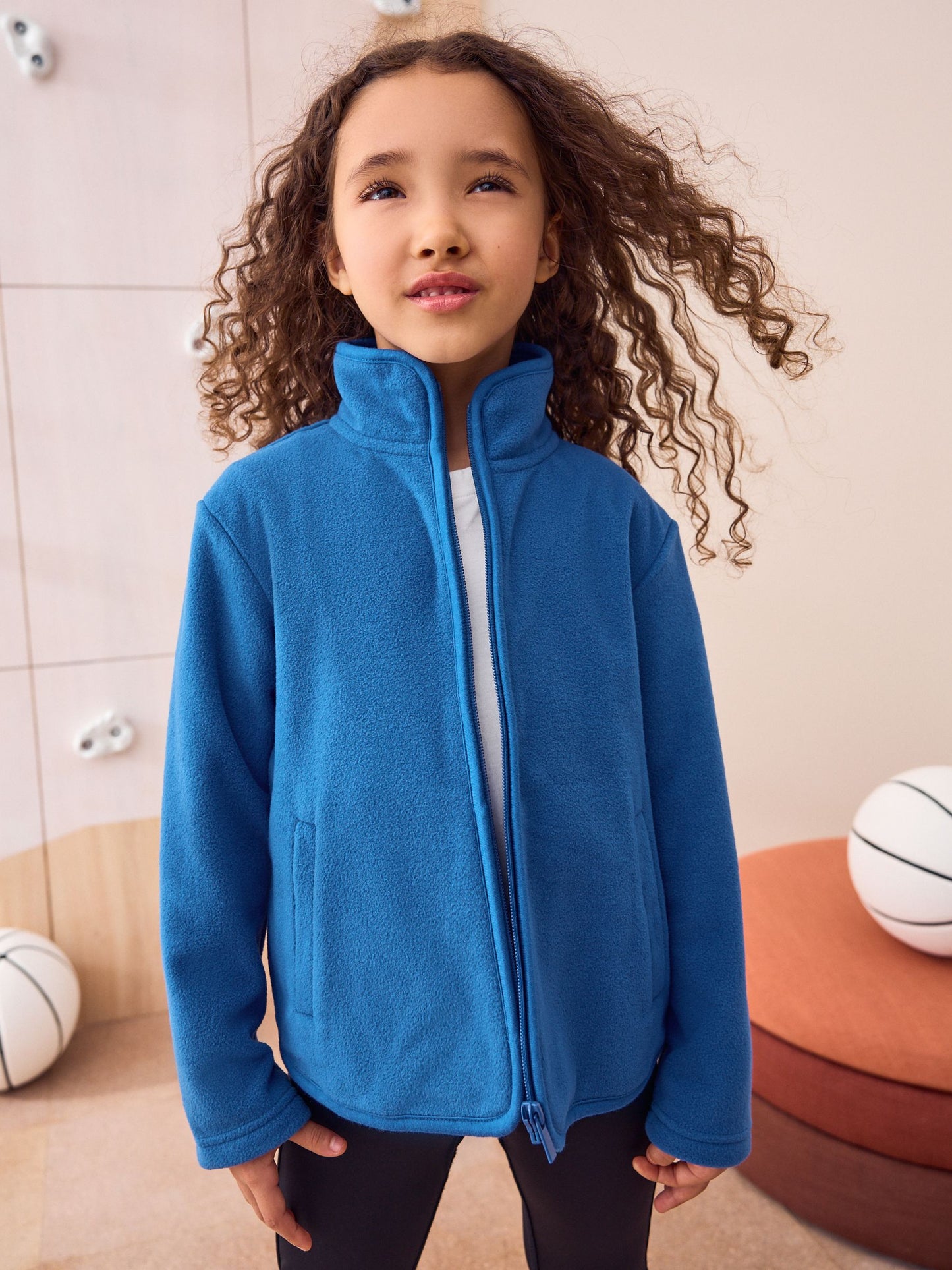 Dsiney Kidz - Blue Zip-Up Fleece Jacket With Pockets (3-16yrs) image 1