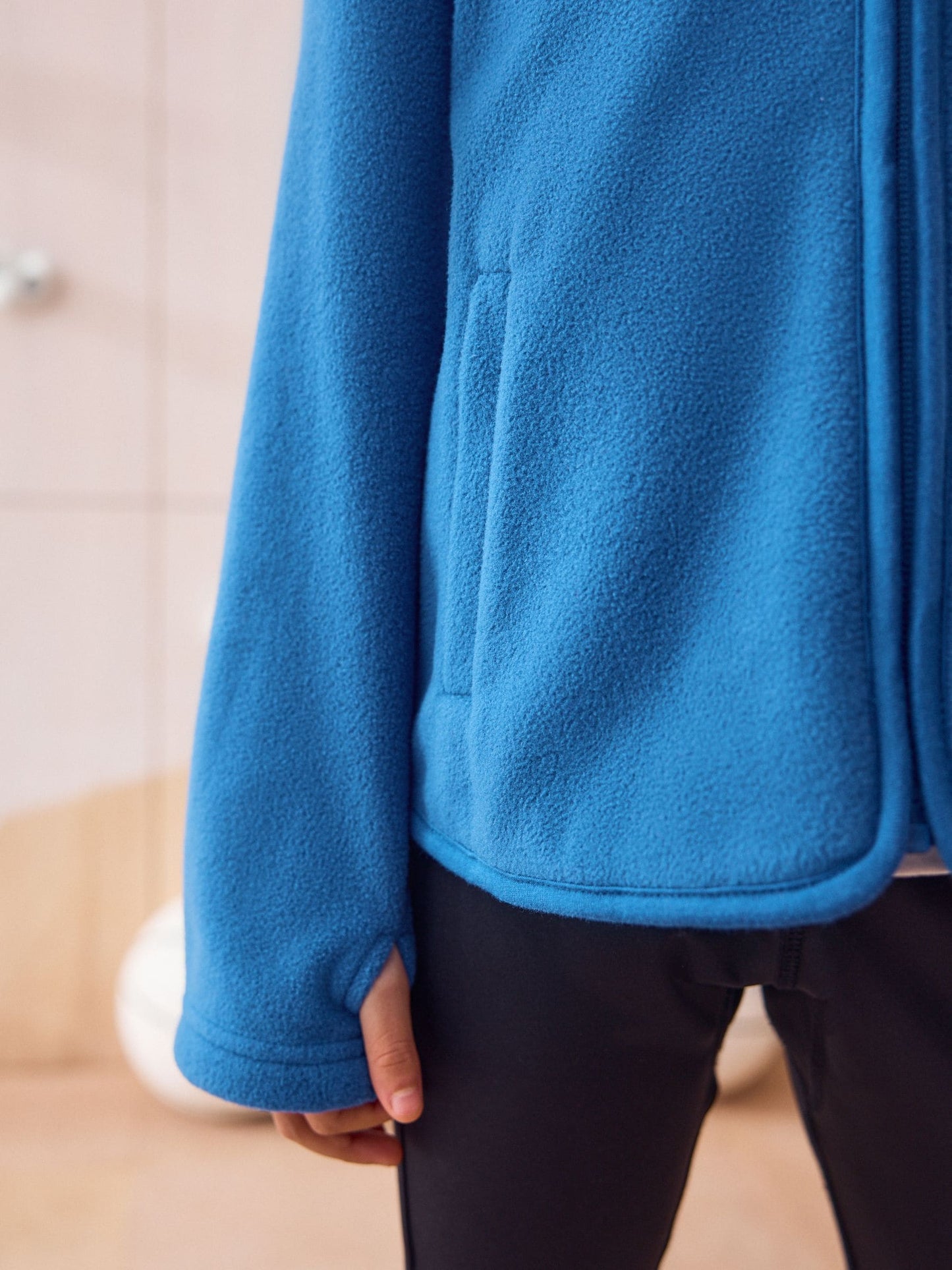 Dsiney Kidz - Blue Zip-Up Fleece Jacket With Pockets (3-16yrs) image 4