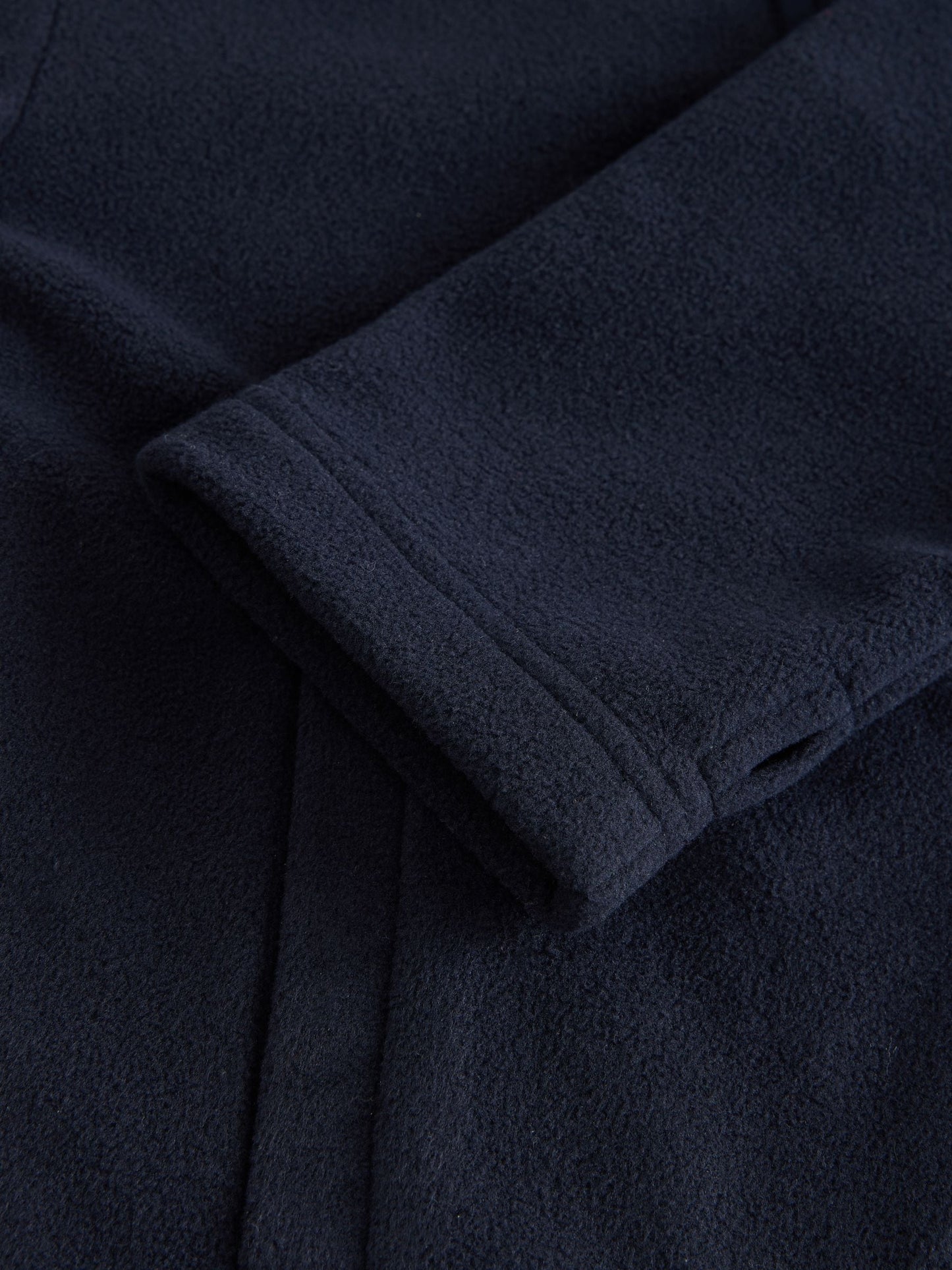 Navy Blue Zip-Up Fleece Jacket With Pockets (3-16yrs)