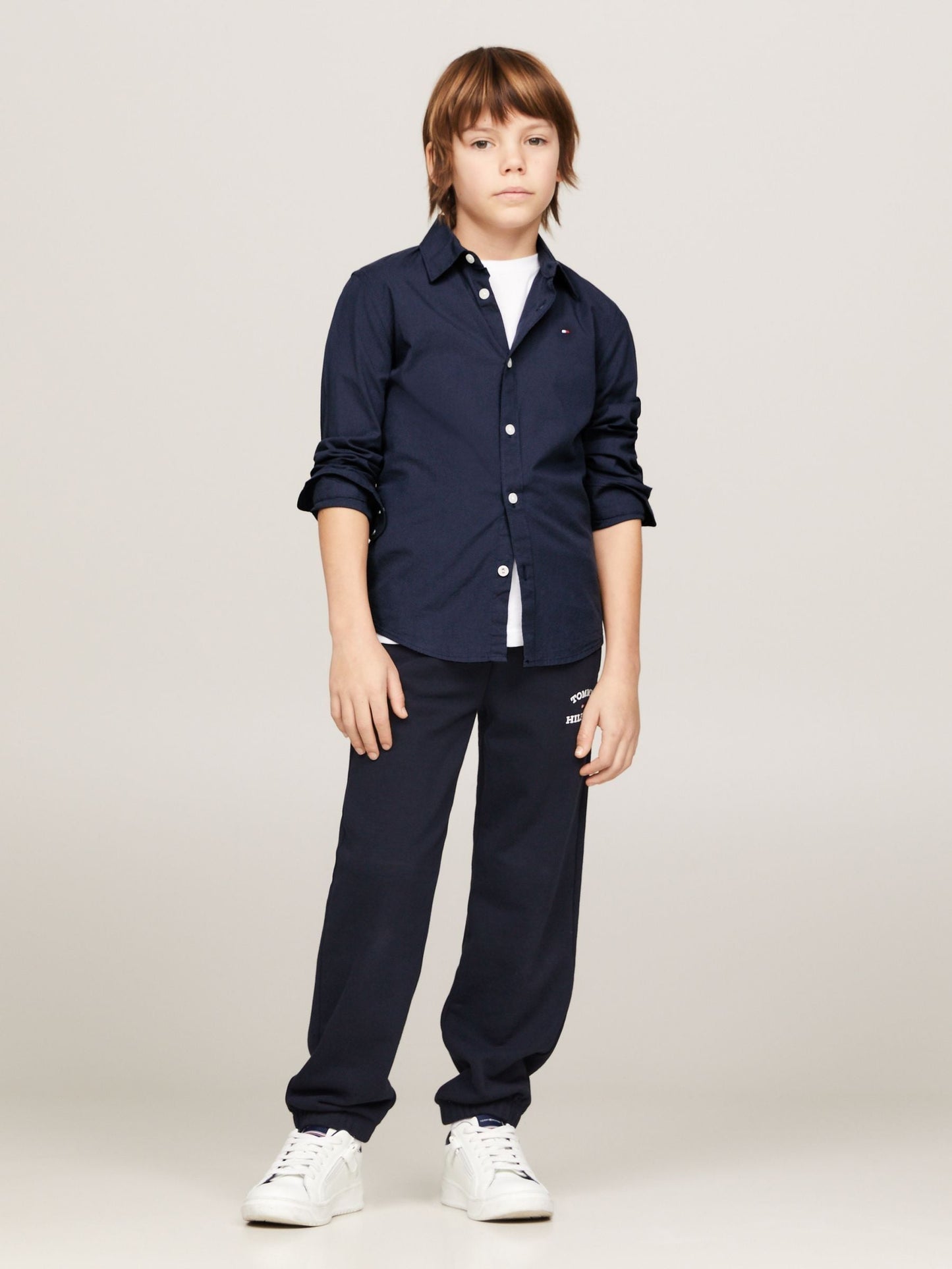Dsiney Kidz - Tommy Hilfiger Blue Stretch Poplin Shirt image 2