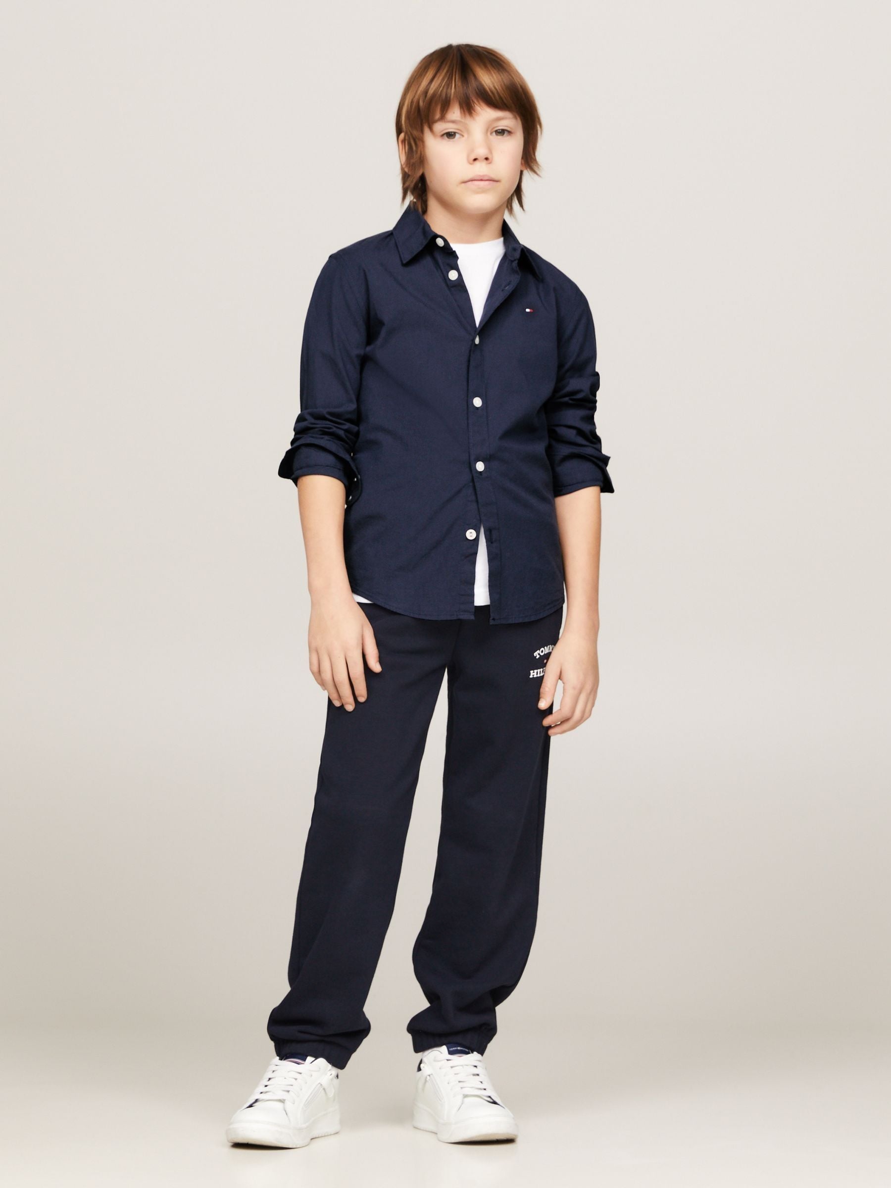 Dsiney Kidz - Tommy Hilfiger Blue Stretch Poplin Shirt image 2