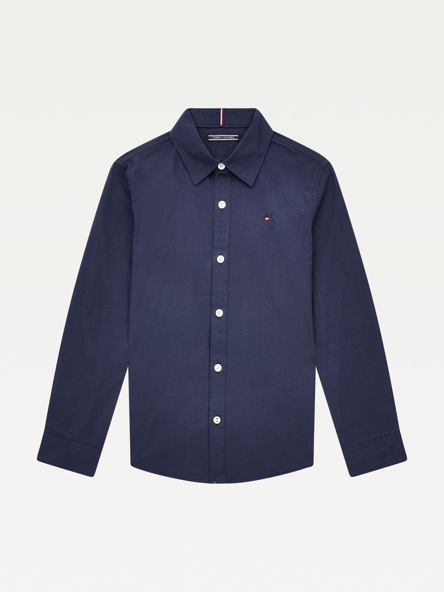 Dsiney Kidz - Tommy Hilfiger Blue Stretch Poplin Shirt image 6