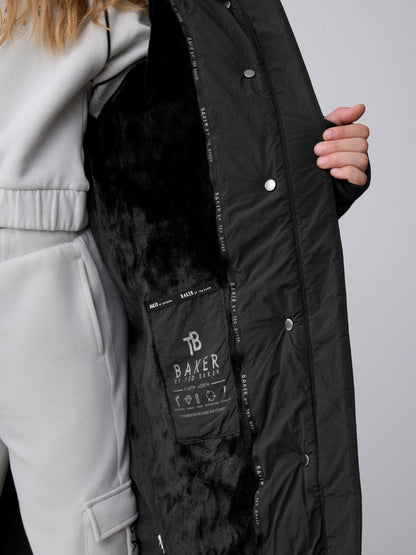 Baker by Ted Baker Shower Resistant Duvet Wrap Padded Black Coat image 8