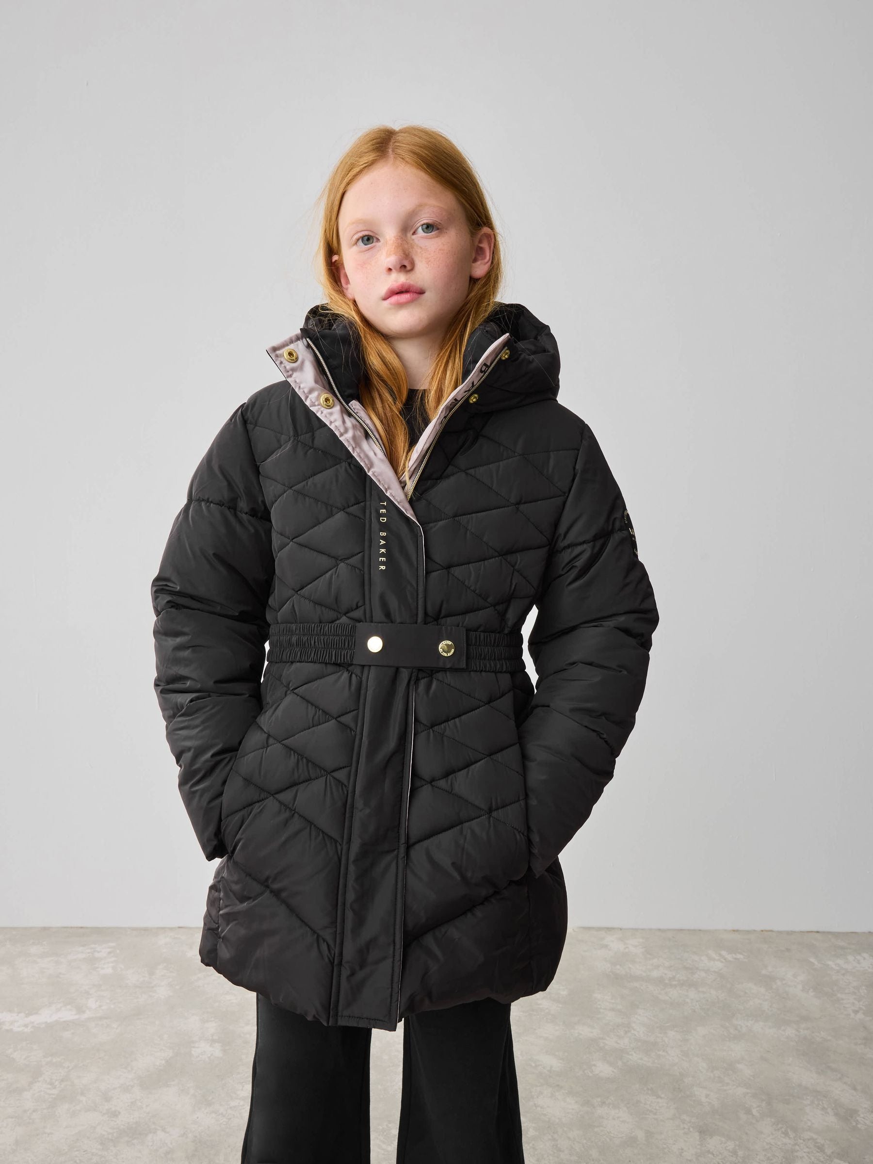 Baker by Ted Baker Shower Resistant Midweight Belted Padded Coat image 2
