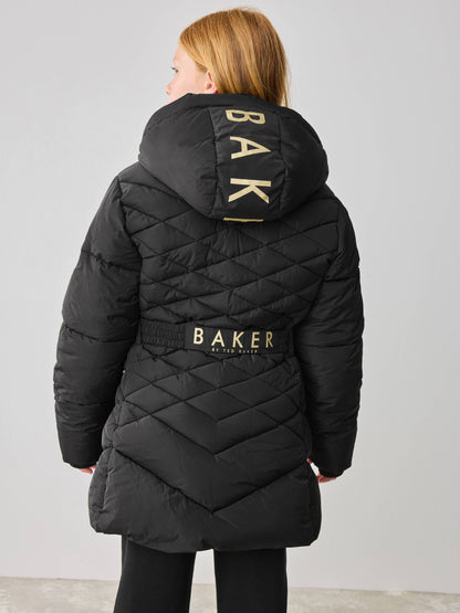 Baker by Ted Baker Shower Resistant Midweight Belted Padded Coat image 3