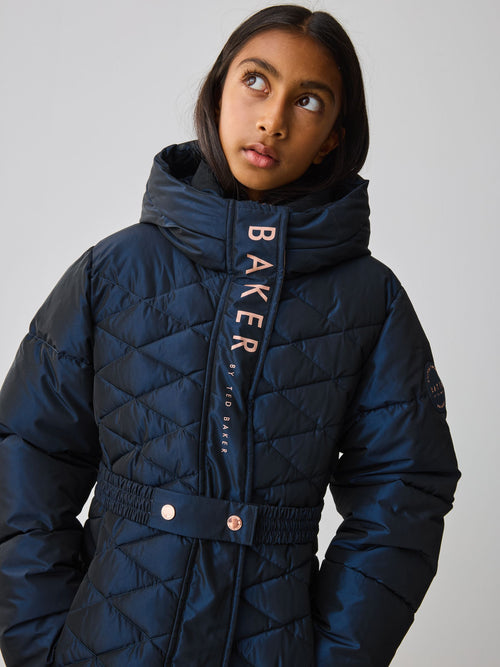 Baker by Ted Baker Shower Resistant Midweight Belted Padded Coat image 1